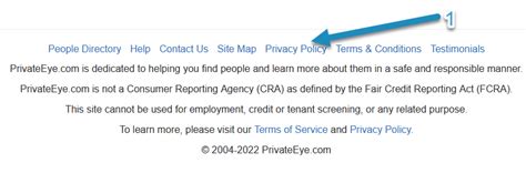 Privateeye com opt out Step 4 : Click “Search features” to conduct a search of Smartbackgroundchecks so that you can locate the listing with your information